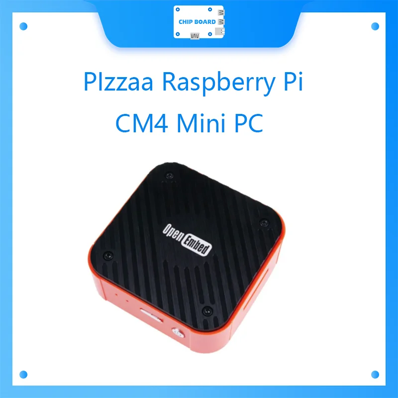 PIzza Raspberry Pi CM4 Mini PC with 4GB RAM, 32GB eMMC and 2.4/5GHz WiFi