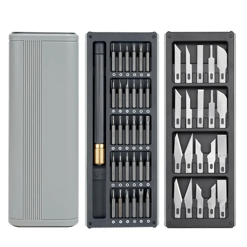 51-in-1 Micro Screwdriver Set Engraving Tools Kit for DIY Crafts Precision Mini Repair Drivers with 32 Magnetic Bits
