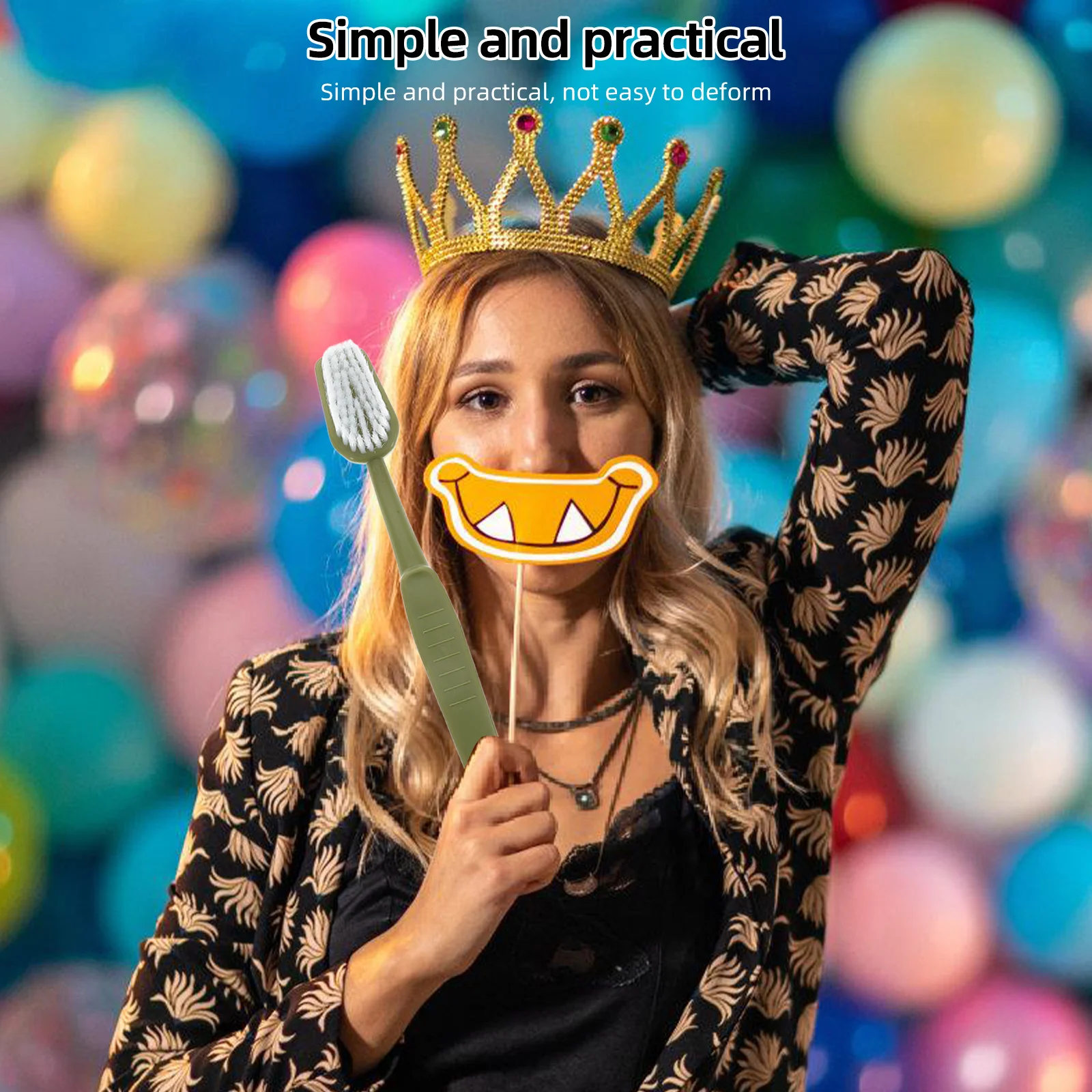 

1pc Giant Toothbrush Prop Oversized Fun Party Prank Halloween Costume Photo Booth Decoration Large Novelty Jumbo Brush Fake