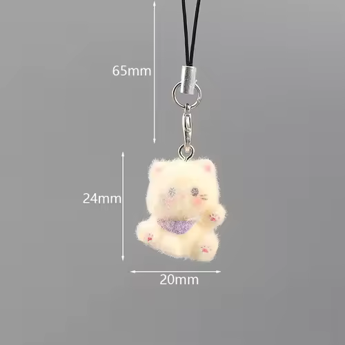 Fluffy Alpaca Elk Capybara Animal Keychains Resin Cartoon Lovely Funny Garlic Goose 3D Doll Pendant Bag Box Car Key Ring Jewelry - Image 11