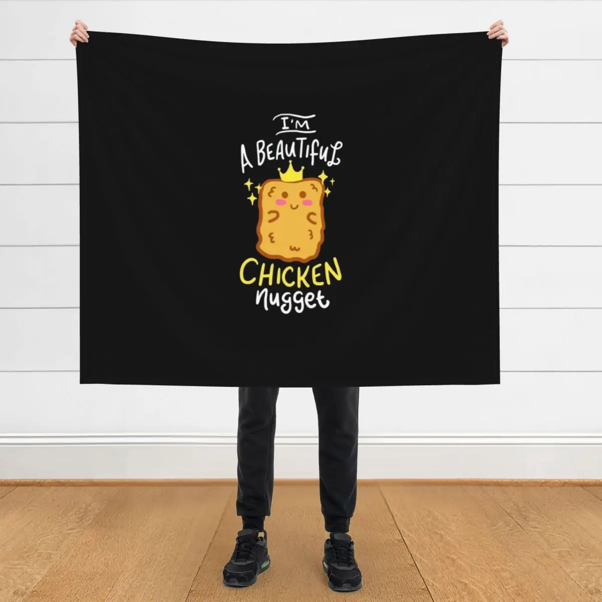 

Funny Chicken Nugget Nug Life Fast-Food Junk Gift Throw Blanket bed plaid Thin Sofa Throw Blankets