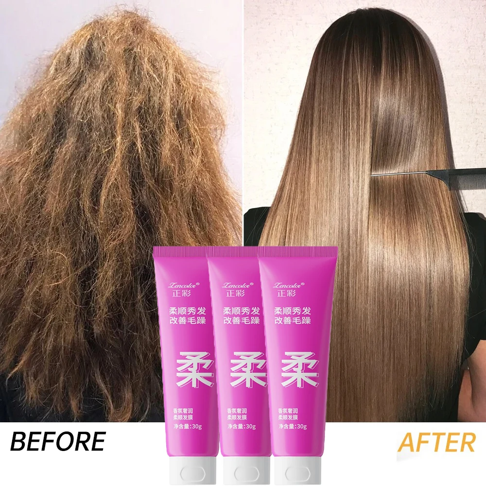 

Damage Repair Hair Mask Restore Hair Soft Smoothing Shiny Keratin Deep Treatment Frizzy Dry Straightening Balm Magic Hair Care