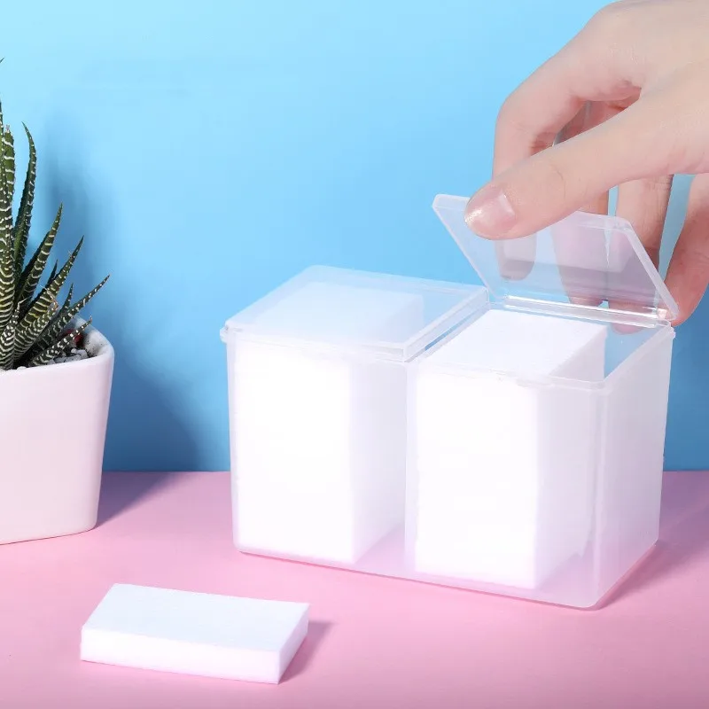 

1Pcs Cotton Swab Holder Box Storage Container Nail Polish Remover Nail Wipes Cotton Pad Container Makeup Case Nail Art Tools