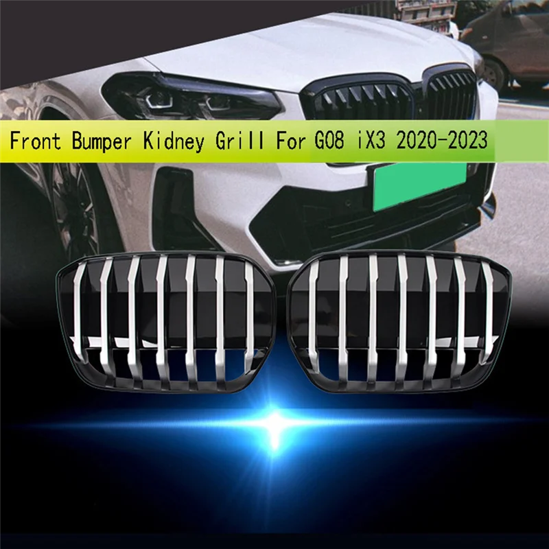 

Classy-Front Bumper Kidney Grill For BMW G08 IX3 2020-2023 M Style Air Intake Grille Car Racing Grilles Body Kit