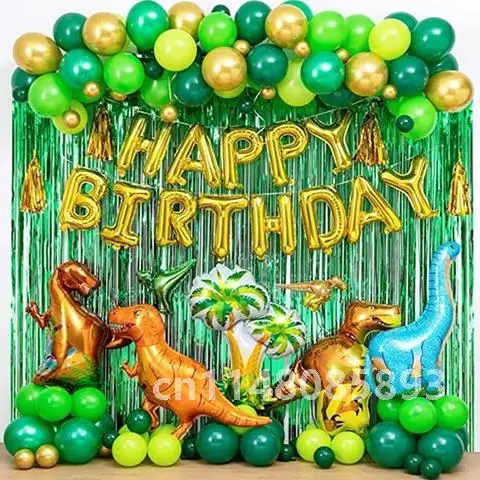 Birthday Dinosaur Balloons Arch Garland Kit Party Decoration Dinosaur Birthday dino Themed Party Favor Boy Gift Deco