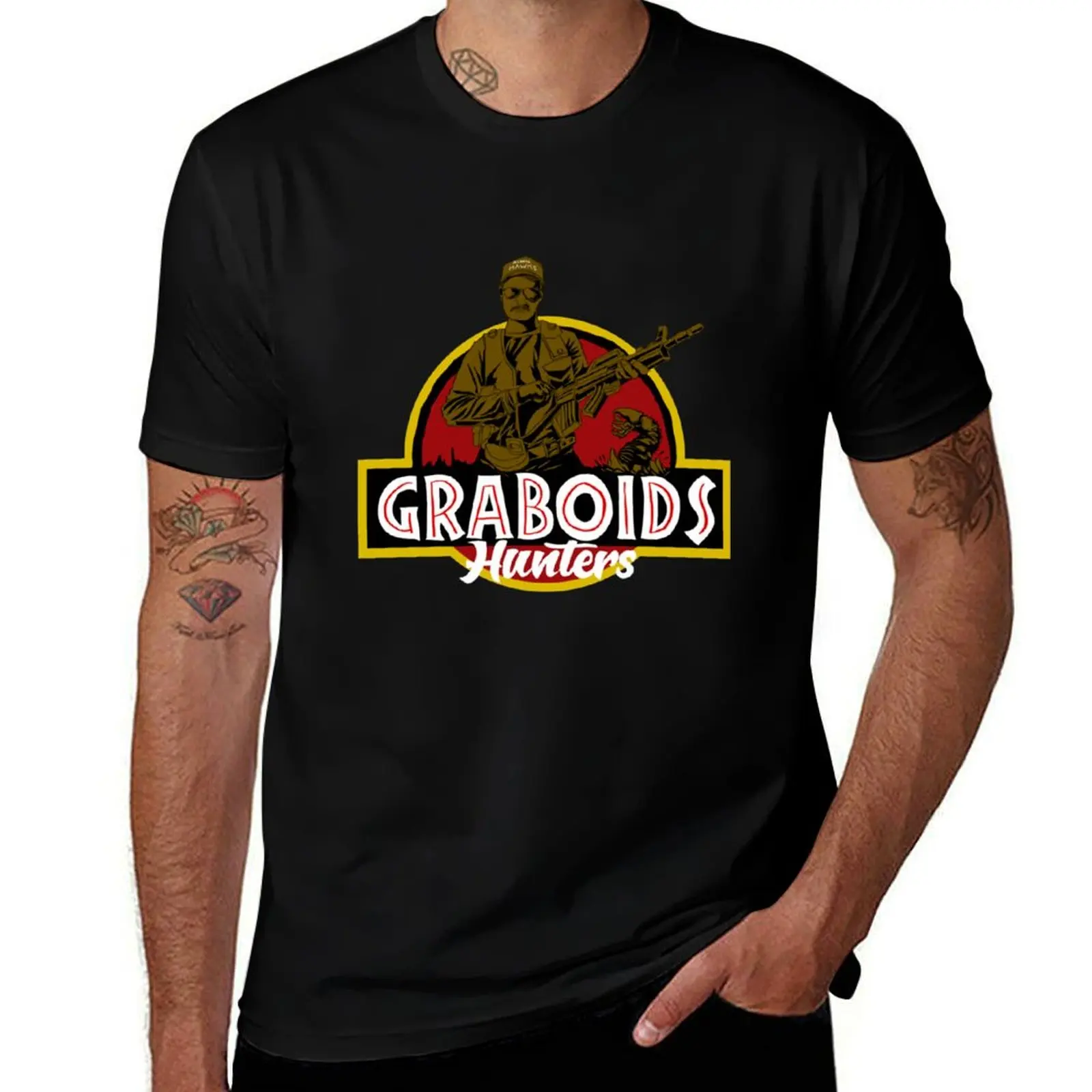 

Graboids shirt high cotton Hunters man shirt Tremors graphic quality t man t T-Shirt