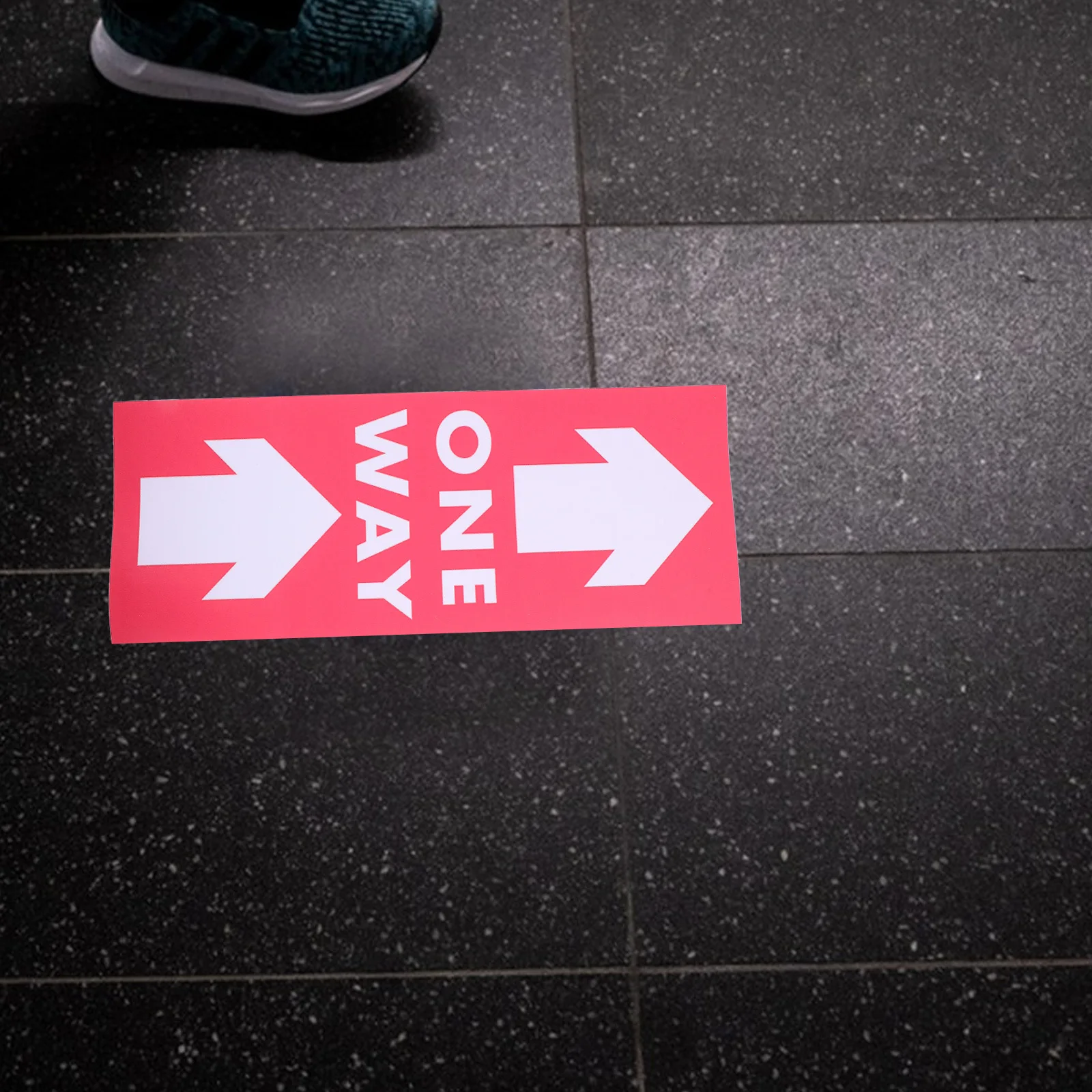 5 Pcs Arrow Warning Post Indicating Sticker Instruction Pvc Indication Stickers