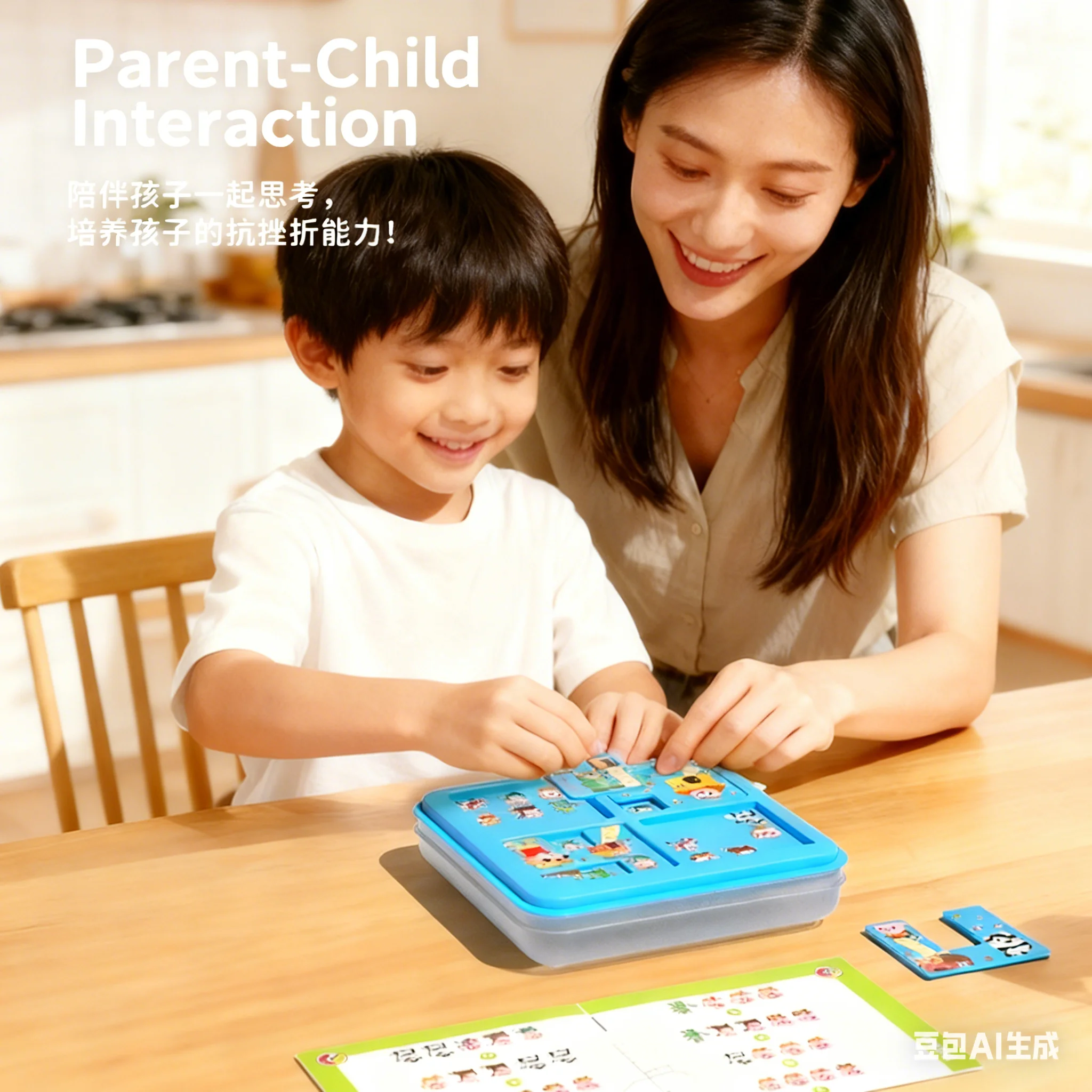 작은 돼지 보드 게임 유아 논리 퍼즐 게임 60가지 도전 문제 교육용 동화 퍼즐 어린이 테이블 게임 장난감