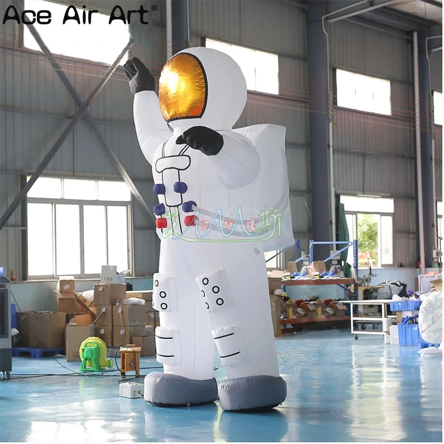 Door to Door Inflatable Astronaut Character Model Spaceman For Trade Show/Exhibition/Advertising  Made By Ace Air Art