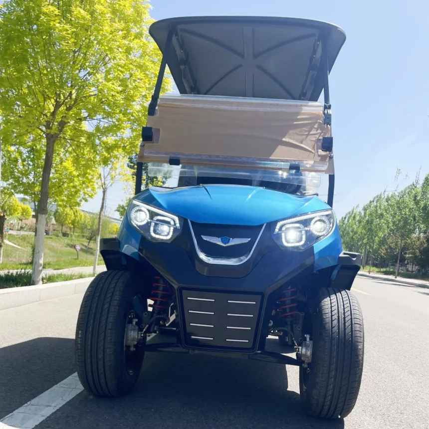 

Hot Selling Independent Front Suspension Lithium Hunting Electric Golf Cart 4000W 5000W AC System 4 Seats Scenic Sightseeing Car