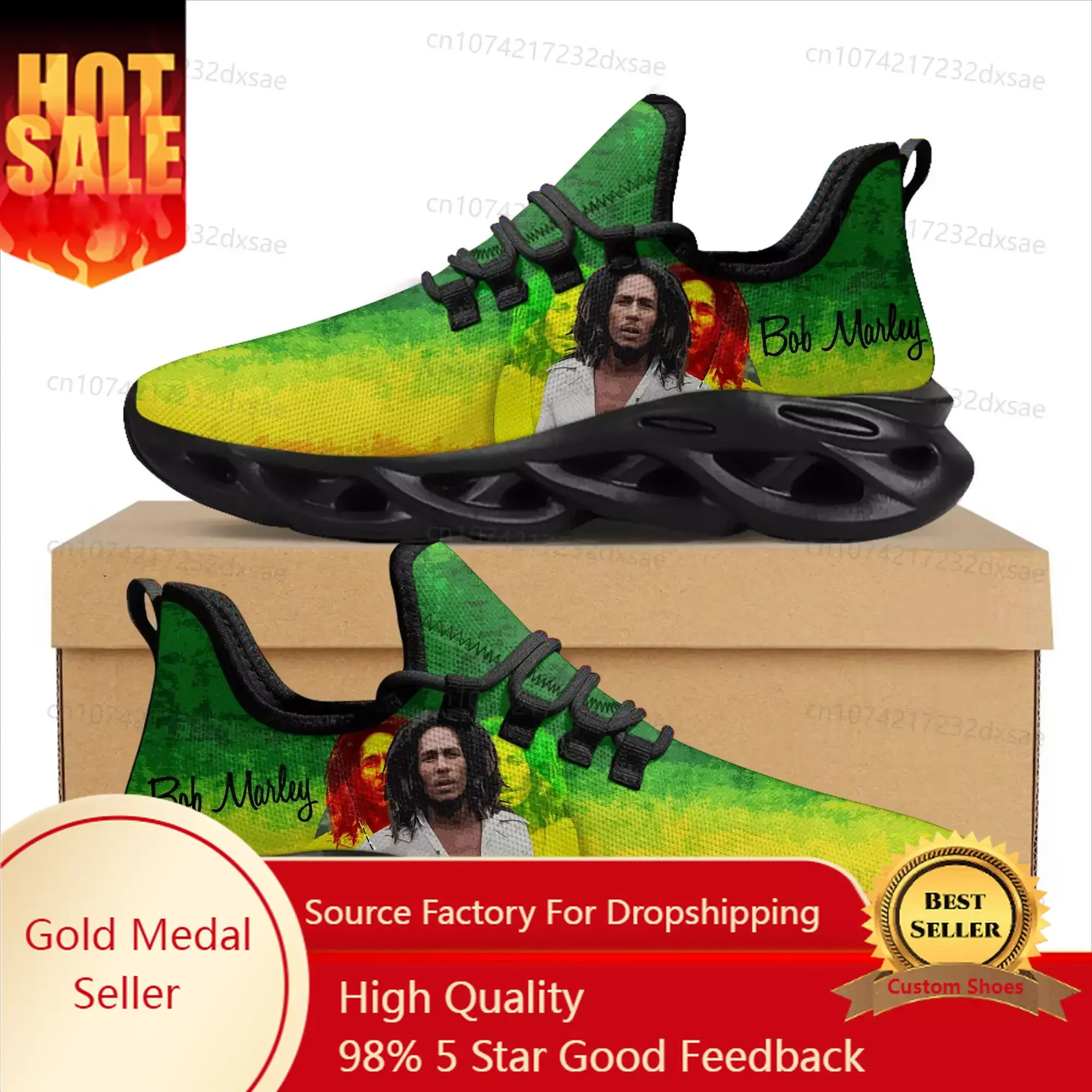 Bob Marley Reggae Rasta Music Singer Sports Shoes Mens Womens Teenager Sneakers Fashion Casual Custom High Quality Couple Shoes