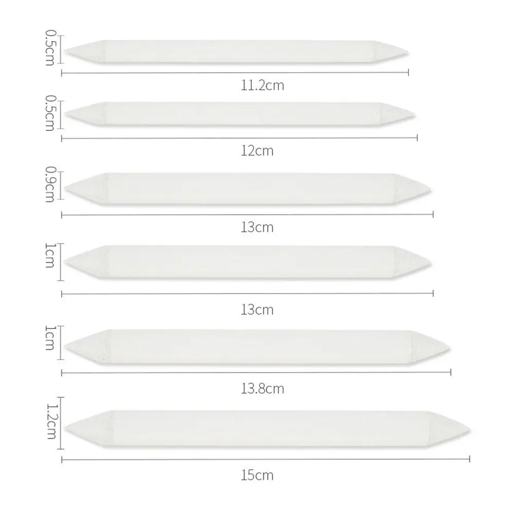 18Pcs Paper Tortillion Blending Stumps Double-Ended Pointed Soft Gray Felt Ideal for Dry Media Blending Smoothing Pencil