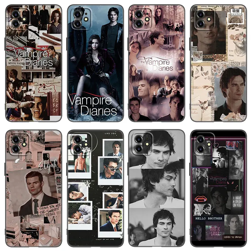 The Vampire Diaries Phone Case For Apple iPhone 13 12 Mini 11 Pro XS Max XR X 8 7 6S 6 Plus SE 2022 2020 5S 5 Soft Black Cover