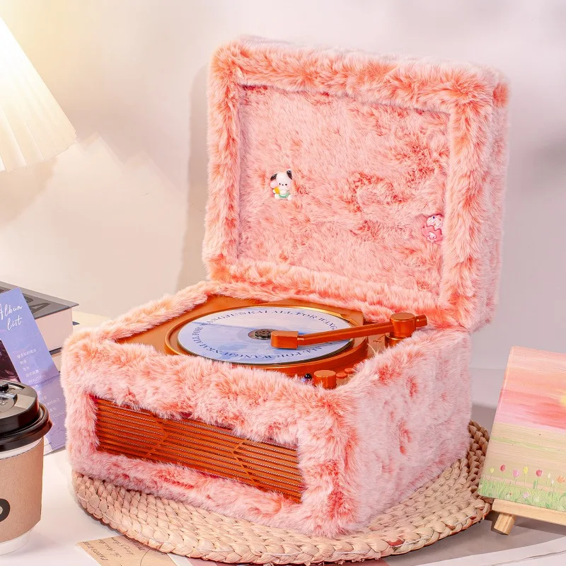 M730 Retro CD Player, Plush Powder Album CD Playback Can Be Connected To Bluetooth Speaker
