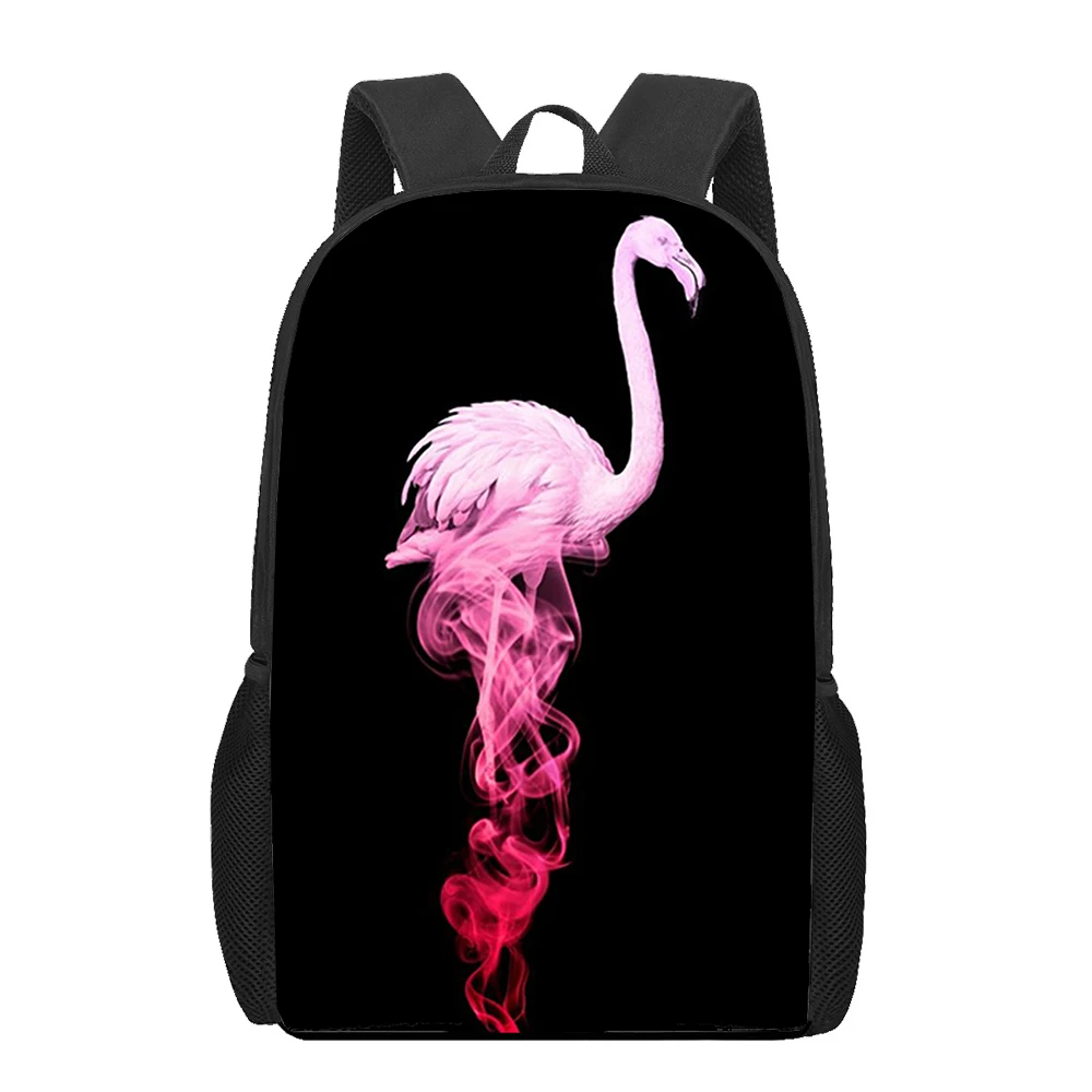 Cartoon red beautiful Flamingo bird Student School Bags Notebook Backpacks 3D Printed Oxford Waterproof Boys/Girls Travel Bags