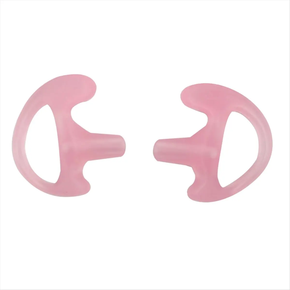 SWXF Replaceable Silicone Earplugs Triangle Earpod with Air Tube Headset Pink L Size Earplugs Walkie Talkie Accessories
