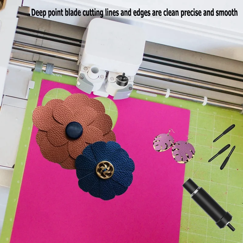 20 PCS Premium Deep-Pointใบมีดใช้งานร่วมกับExplore Air/Air 2/Air 3/Maker/Maker 3/Expressionตัดเครื่องติดตั้งง่าย