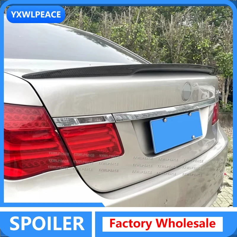 

Real Carbon Fiber / FRP Black Rear Trunk Lip Spoiler Car Accessories For 2008-2014 BMW 7 Series F01 F02 740i 750i