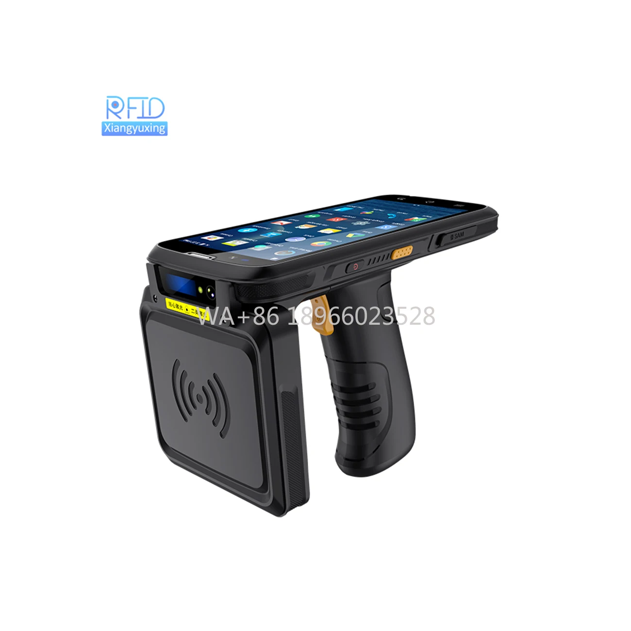 Lector y grabador RFID portátil Android 12 UHF de largo alcance con frecuencia de 860-960 MHz