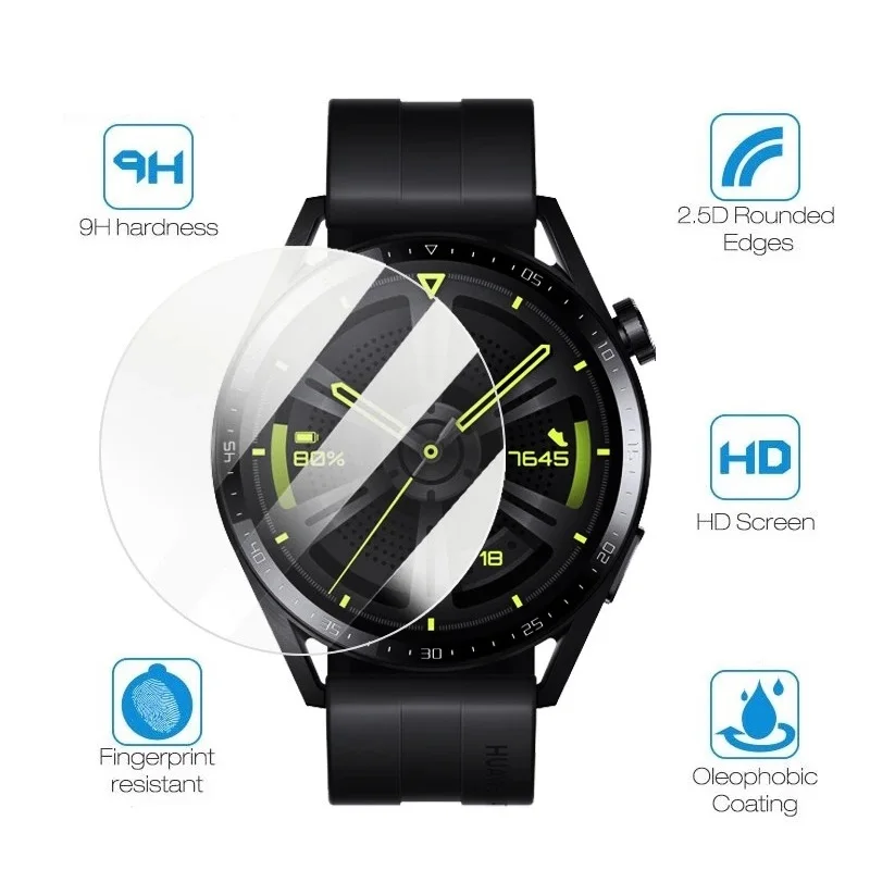 Verre trempé pour Huawei Watch GT 3 Pro 2 GT3 GT2 46MM, Film de protection d'écran pour Huawei Watch GT 3 SE 2 Pro 2e GT Runner