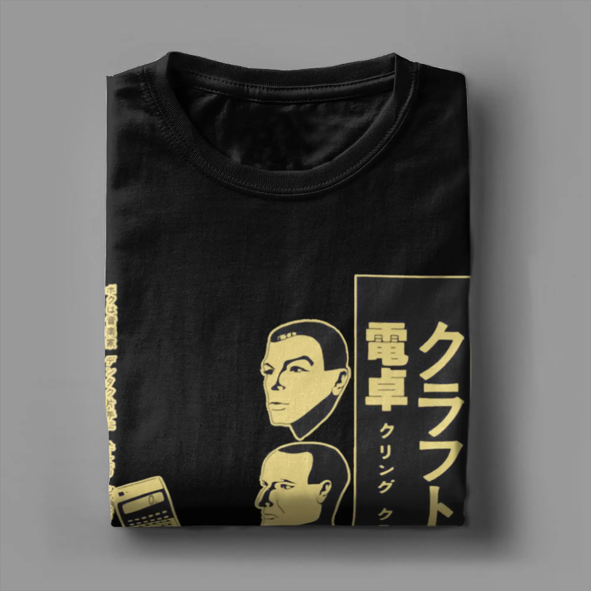 الرجال النساء Kraftwerk خمر الإلكترونية Krautrock تي شيرت القطن الخالص الجدة قصيرة الأكمام طاقم الرقبة تيز حجم كبير تي شيرت