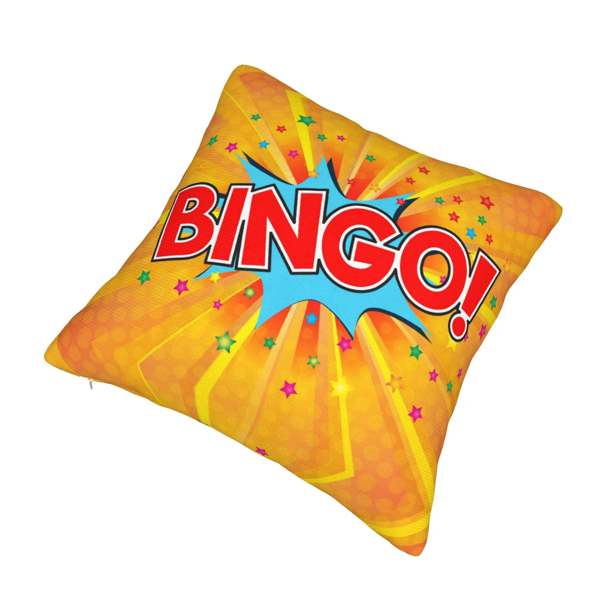 Modern Hot Game Bingo Sofa Cushion Cover Polyester  Pillow Case Bedroom Decoration