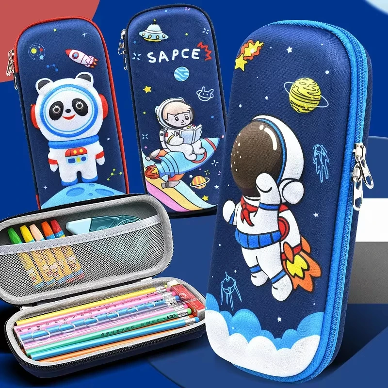 Kawaii 3D Pencil Case Unicorn EVA Large Capacity Waterproof Light Pencil Box for Student School Supply Stationery bag image 3