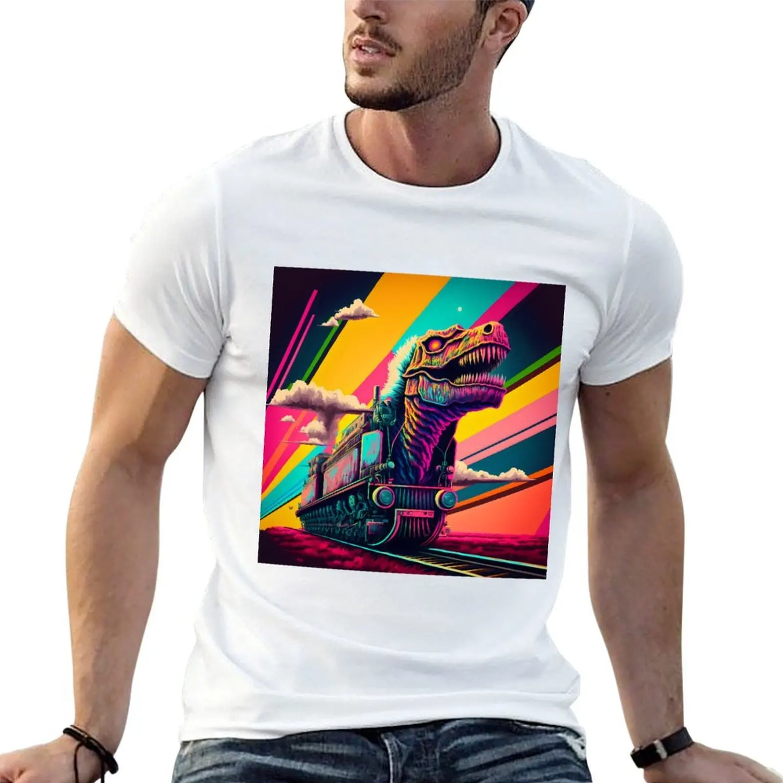 

DinoExpress - Dinosaur Train Art T-Shirt man t shirt luxury cotton t shirt pack T-Shirt