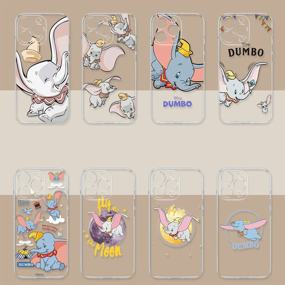 

Disney Cute Dumbo Elephant Case For Realme C67 C65 C63 C55 C53 C35 C33 C31 C30 C21Y C21 C20 C15 C12 12 10 9 9I 8I ProPlus Cover