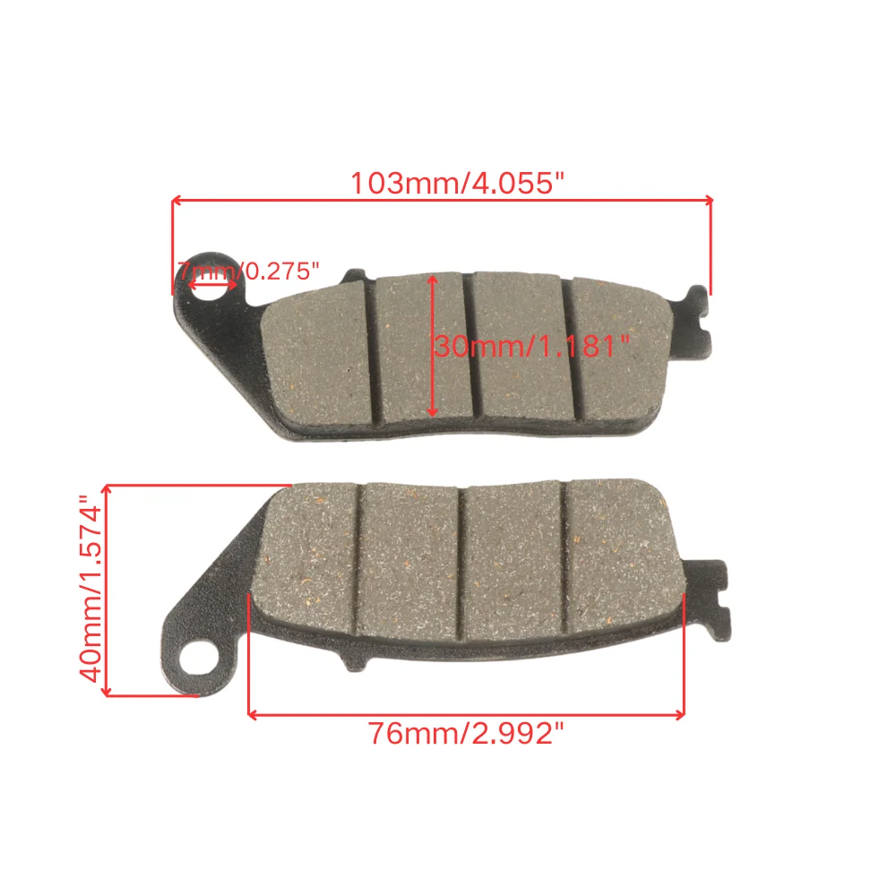 Motorcycle Front Rear Brake Pads for XL600 Transalp VTR250 NC750X CB400X/F CBR250 CBR300 CB500 CBR650 NC700X NC750 FMX650 ATV