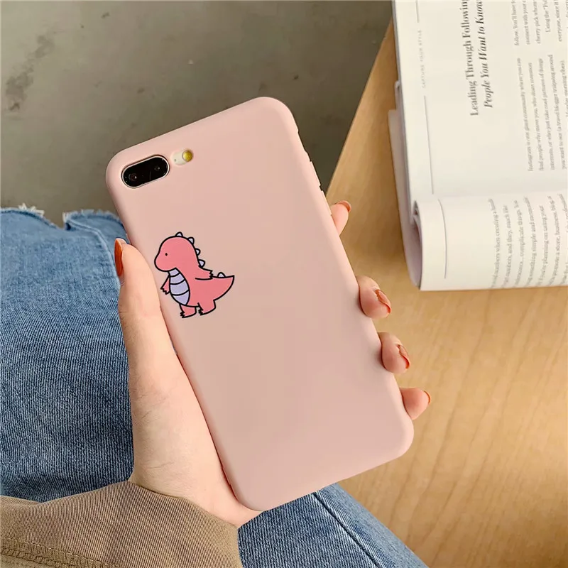 Etui na IPhone 13 12 11 14 15 Pro XS MAX XR X 7 8Plus SE2 Cute Fire Dragon Soft etui Funda