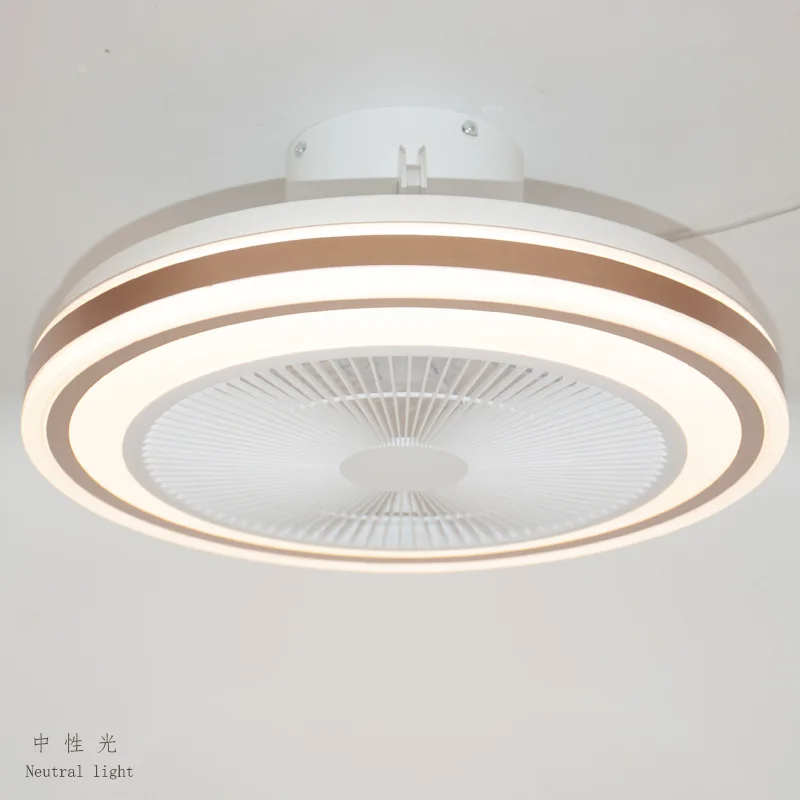 Ventilador de teto, quarto de casa, sala de jantar, ventilador de teto LED, música Bluetooth RGB inteligente, controle remoto invisível, ventilador colorido