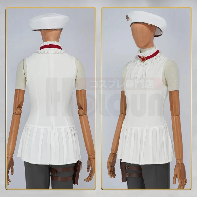 HOLOUN LOL Temporada 2 juego Caitlyn Kiramman Cosplay disfraz uniforme pantalones chaqueta Halloween regalo de Navidad Cos convención