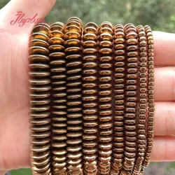 2x3/3x8/3x12mm Natural Rondelle Brown Hematite Stone Beads For Necklace Bracelet Jewelry Making Strand 15