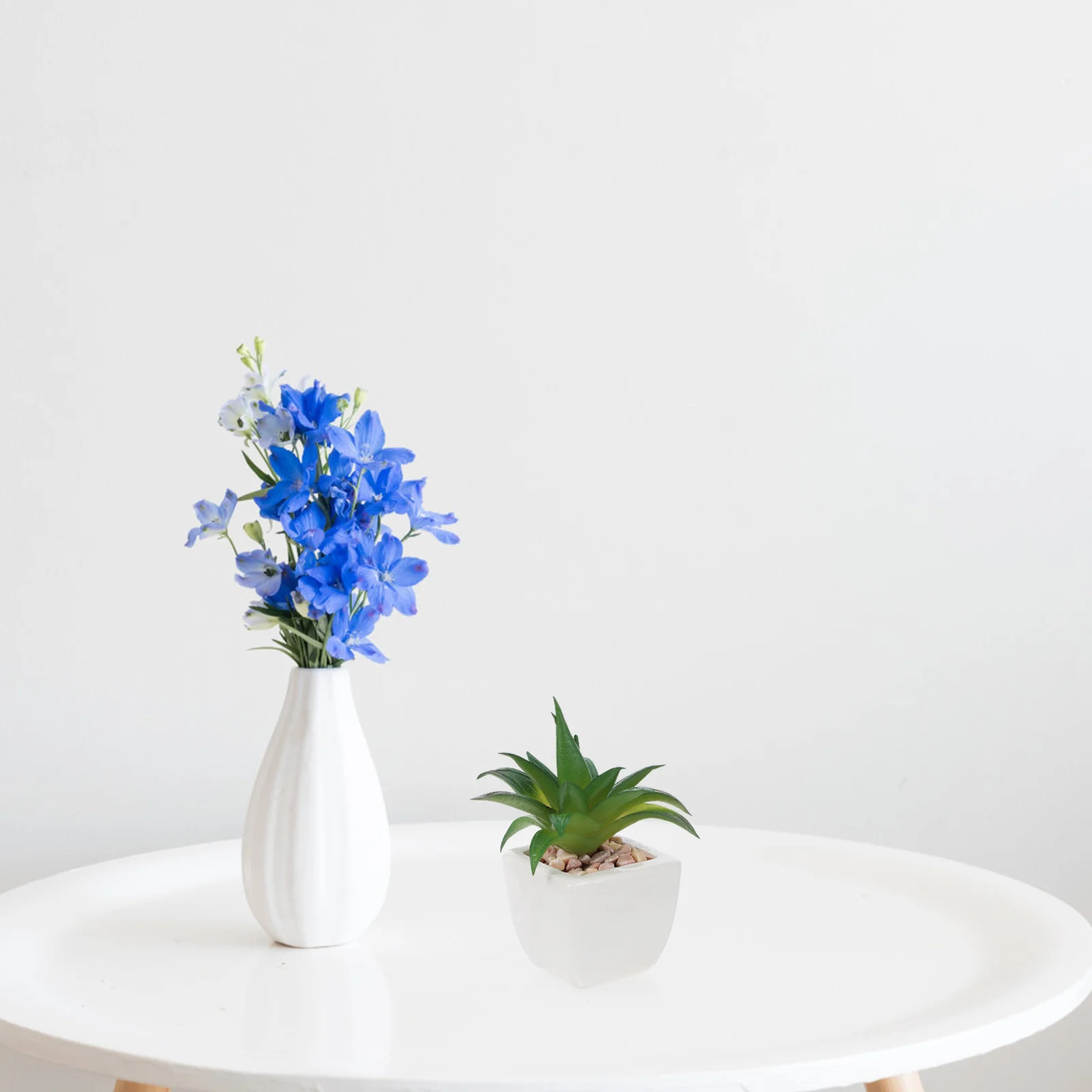 

2Pcs Artificial Succulent Plants Fake Bonsai Simulation Desktop Decor Home Office Decoration Realistic Faux Succulent Potted