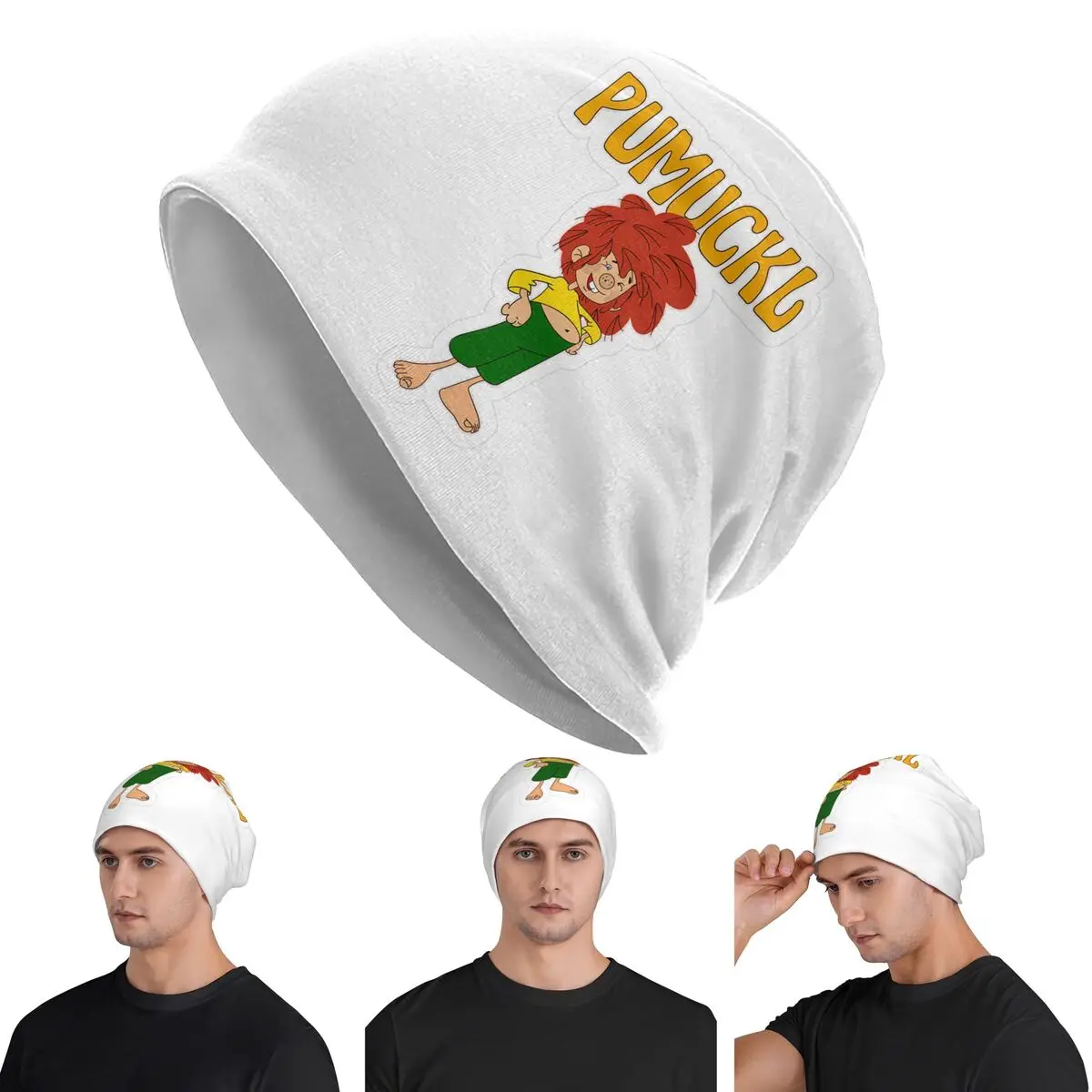 Pumuckl Is An Invisible Goblin  Men Women Adult Beanies Caps Knitted Bonnet Hat Warm Hip Hop Autumn Winter Outdoor Skullies Hats
