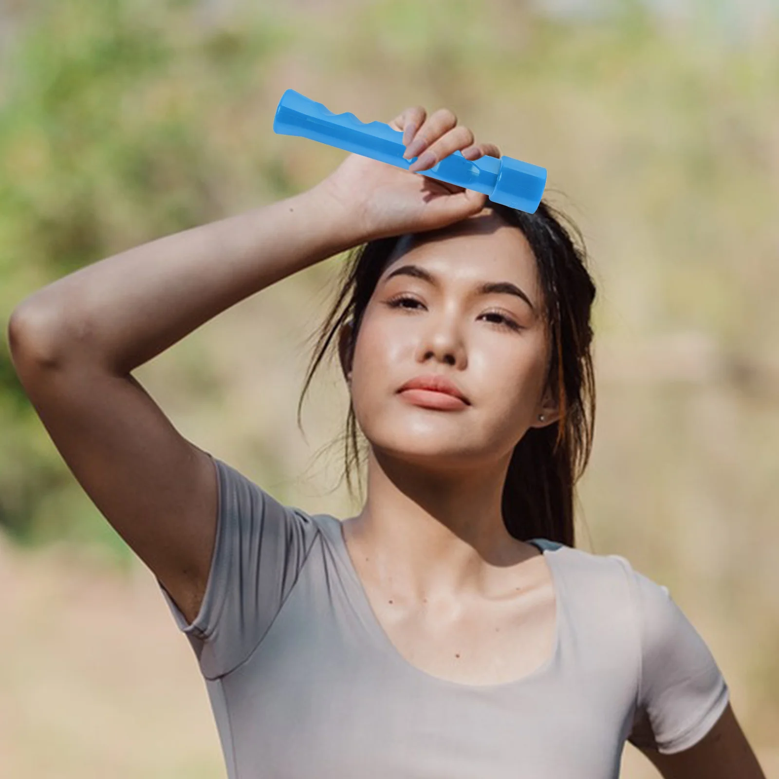 

Badminton Training Device Sky-Blue Abs Racket Cover For Grip Posture Swing Tool For Beginners Pros Sports