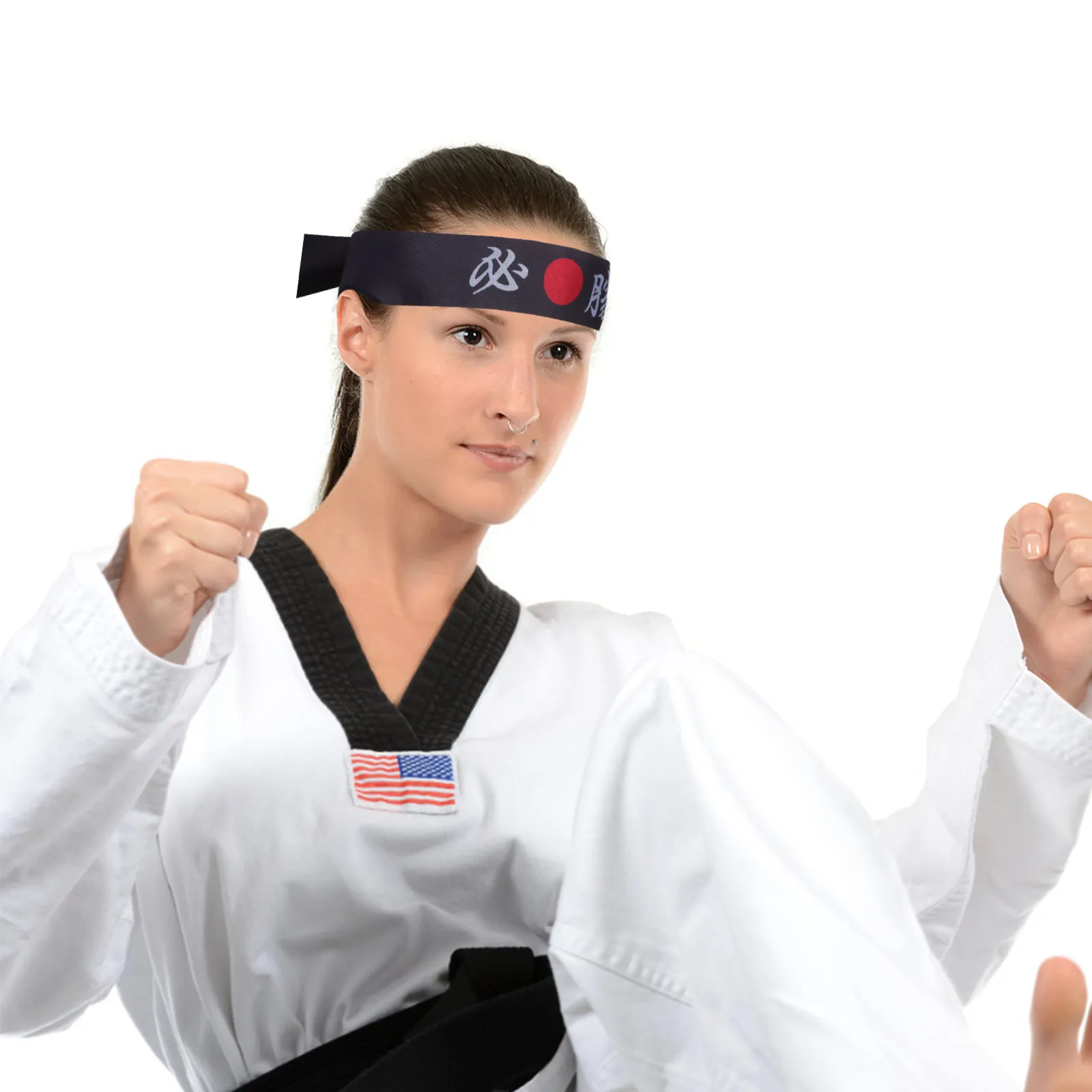 

12Pcs Headbands Japanese Print Tie Back for Karate Cooking Samurai Costume Bandana Headband Adults