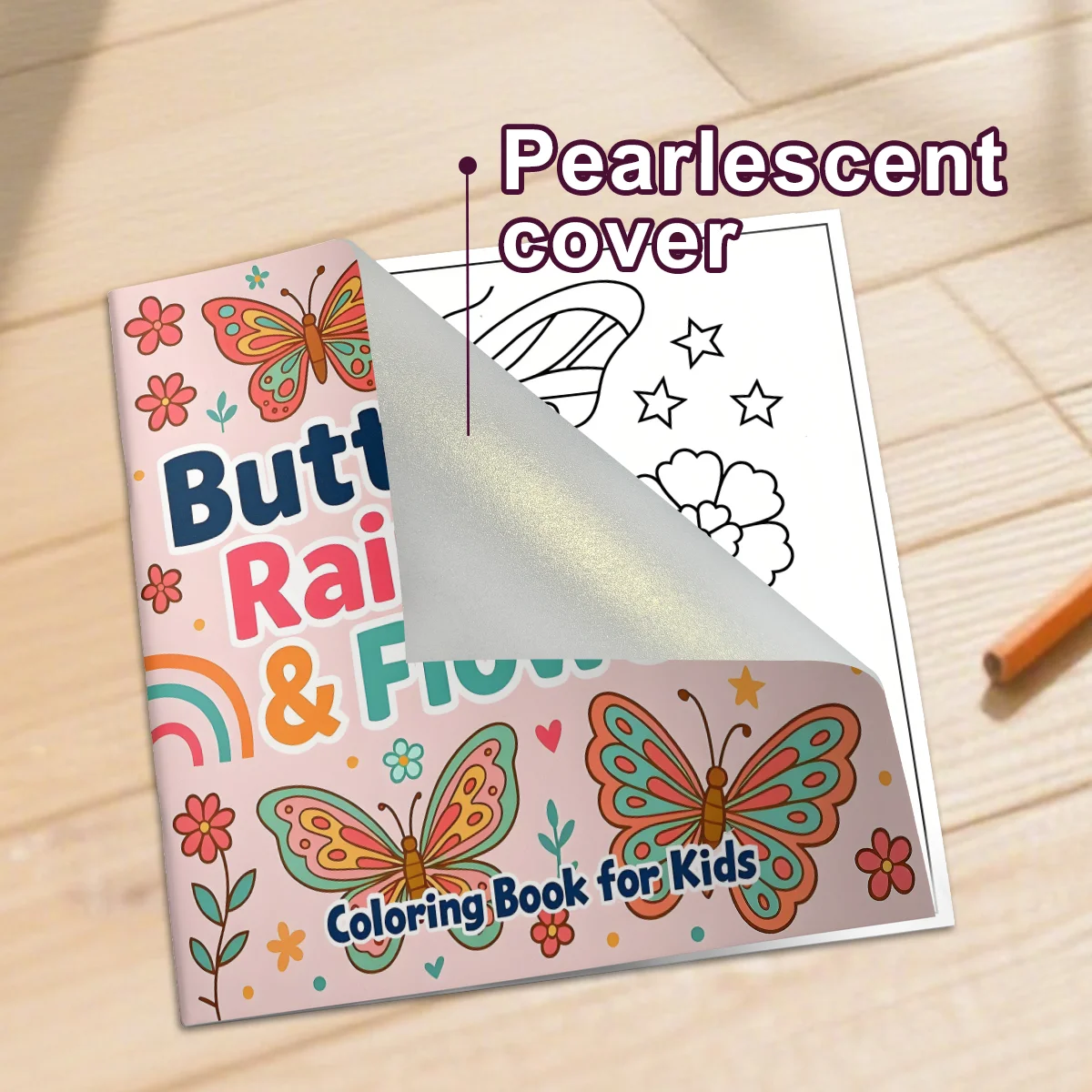 Butterflies Rainbows & Flowers Coloring Book For Adults And Teens Featuring 12 Page for DIY Graffiti Painting Drawing books