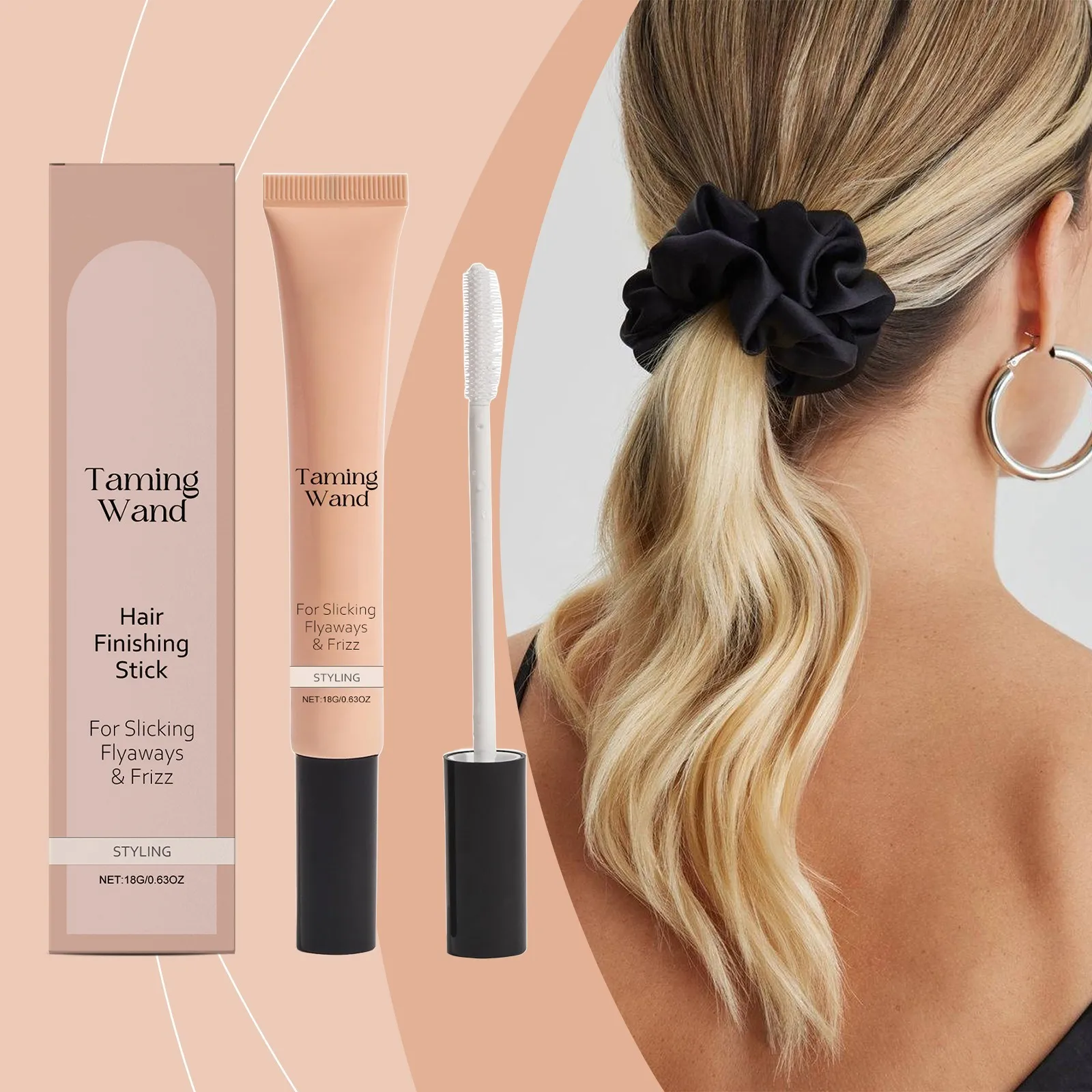 Crema de peinado hidratante para cabello rizado: gel moldeador antiencrespamiento con fórmula no graso para flequillo y todo tipo de cabello
