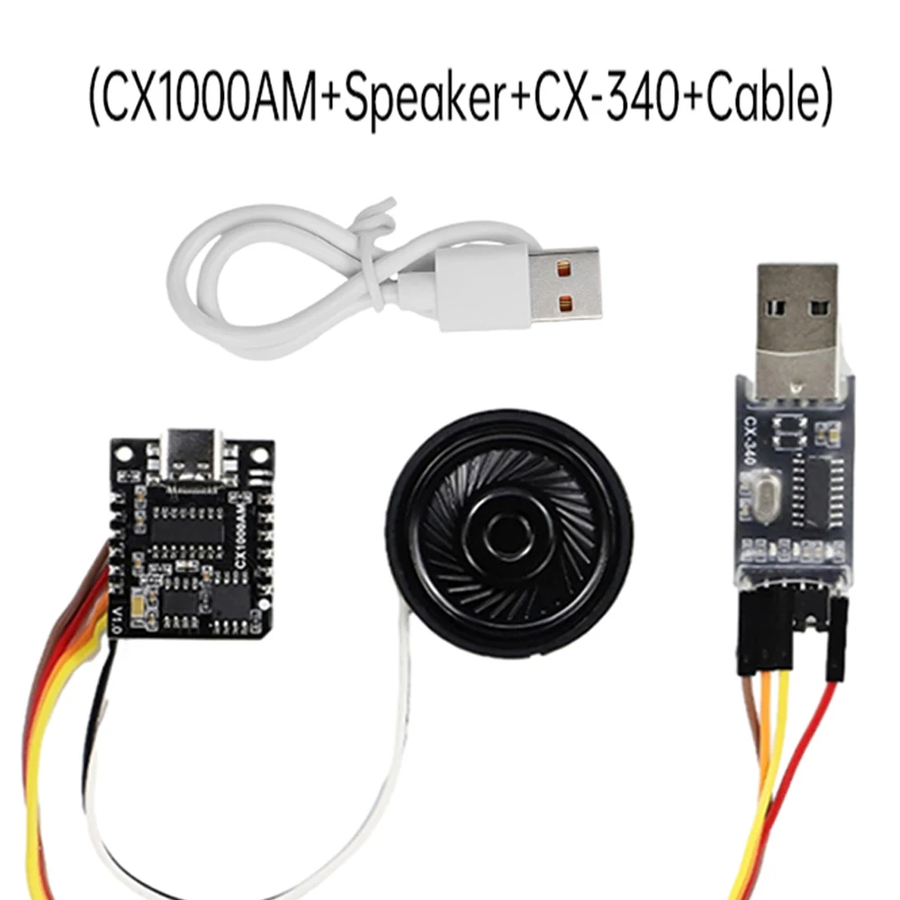 CX1000AM Serial MP3 Voice Chip Module 32Mbits Microcontroller Control Triggers Voice Broadcast Custom Audio Module For MP3 WAV