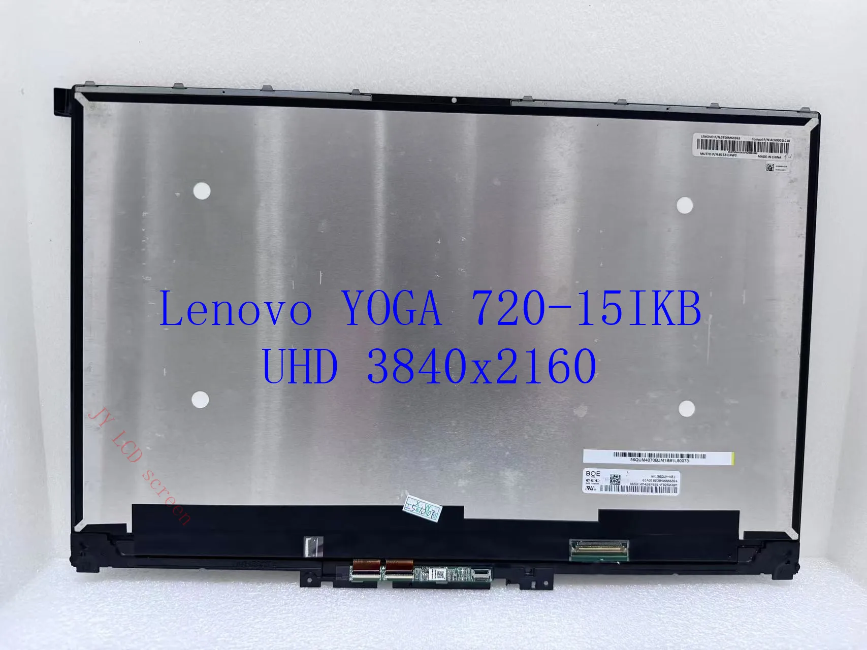 15.6 inch UHD 3840x2160 For Lenovo YOGA 720-15IKB yoga720-15 LCD Touch Screen Digitizer Assembly With Bezel