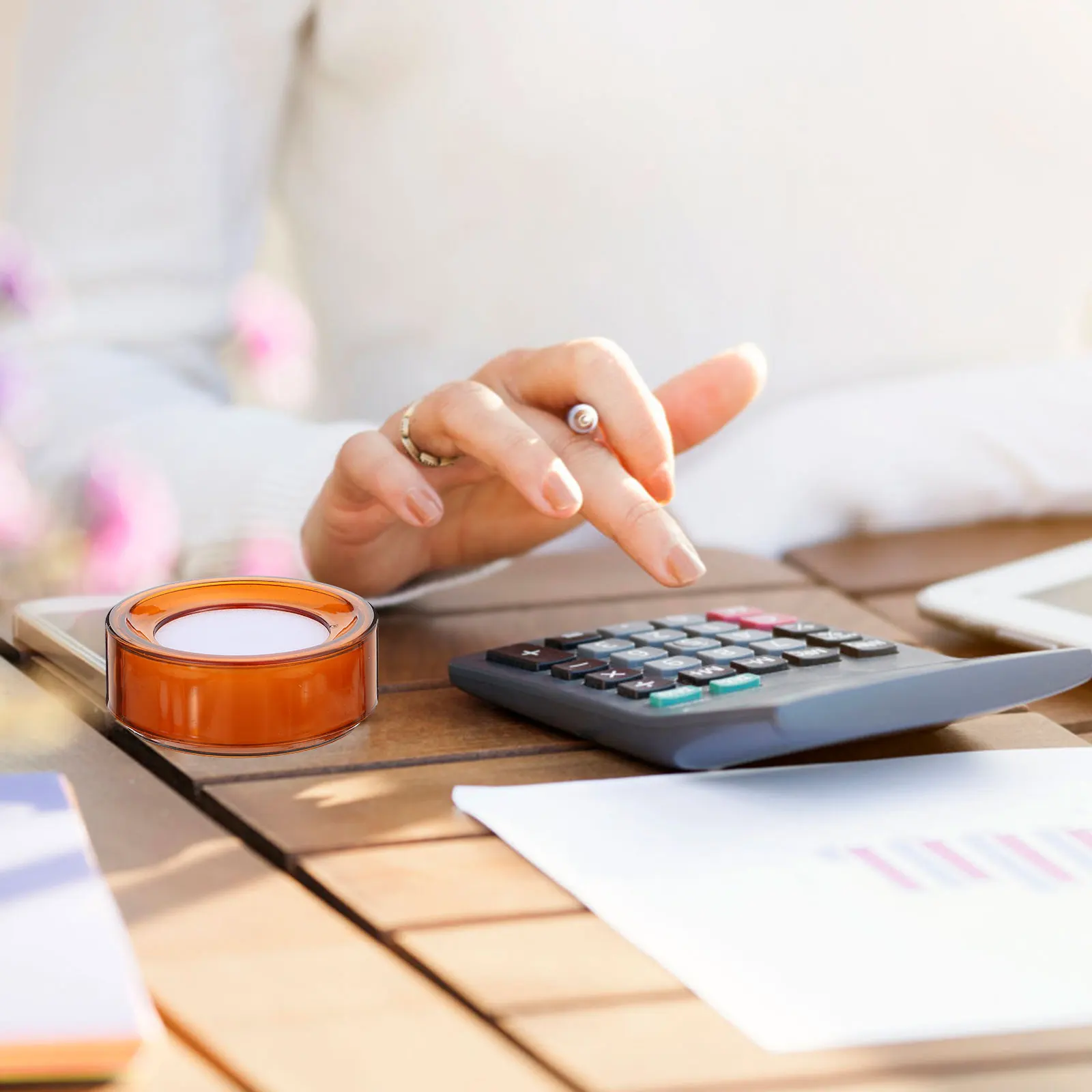 

8Pcs Counting Finger Wet Sponge Sponge Moistener Cash Paper Counting Tool Fingertip Moistener for Bank Cashier Finance Use