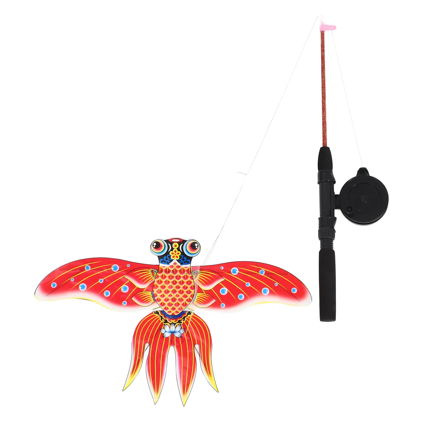 

1 Set Of Fish Rod Kite Kids Cartoon Flying Outdoor Garden Lightweight Durable Kite For Children Ages 8-12 Beginner Adult Kites
