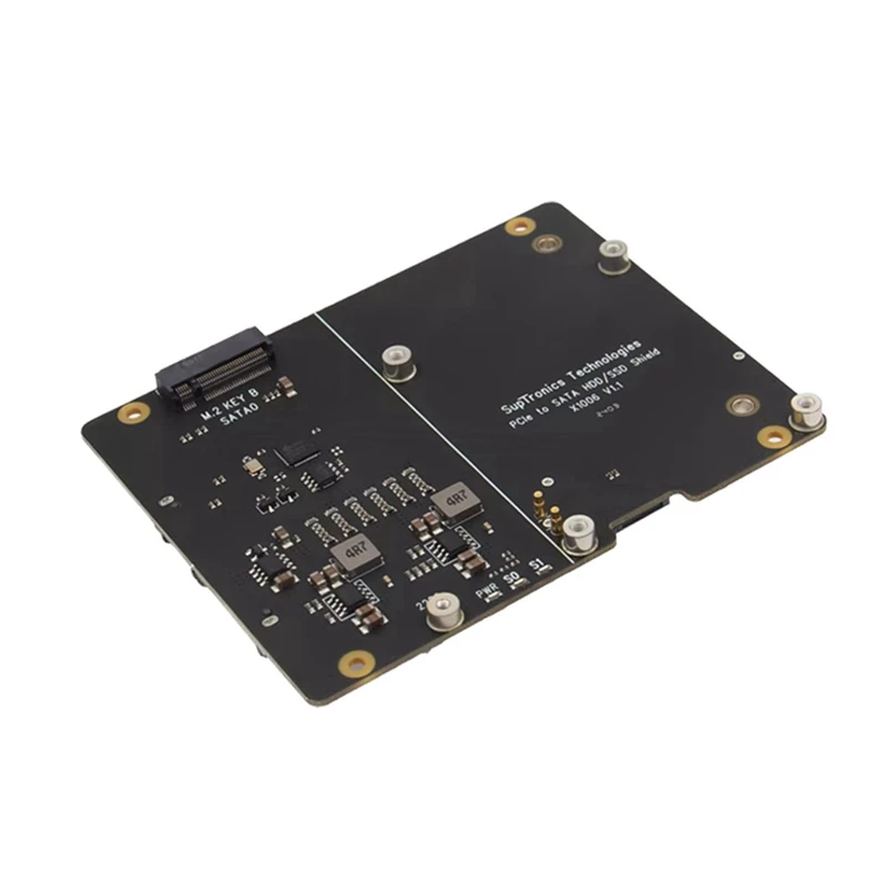 X1006 Pcie To 2.5Inch SATA SSD/HDD+M.2 2280 SSD Shield For Raspberry Pi 5 NOT Support Boot From SSD