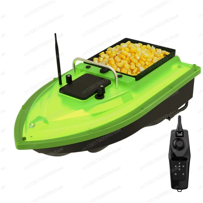 Large-capacity silo nesting boat luminous version one-handed remote control with GPS positioning bait feeding hook
