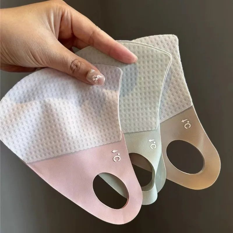 1PCS ฤดูร้อน Breathable Wage หน้ากากป้องกันแสงแดดสําหรับผู้หญิงและแห้งเร็วผ้าไหมน้ําแข็ง Cool Sensation UV ป้องกัน Masksk