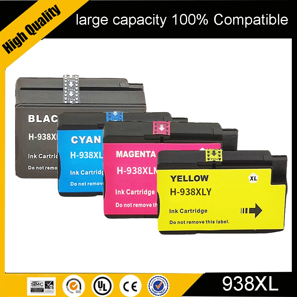 

Einkshop 938XL Ink Cartridge Compatible for HP938 for HP938 XL For HP officejet Pro 9110b 9120 9130 9720 9730 Printer ﻿