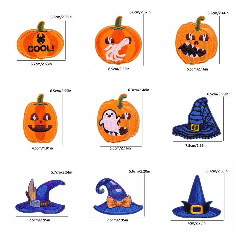 Parche bordado termoadhesivo Halloween rosa – Dibujos para planchar