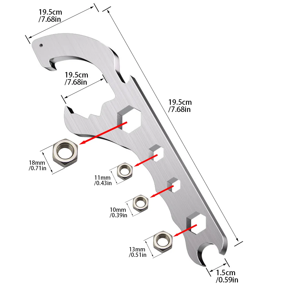 Multi-Function Carbon Steel Bucket Lid Wrench, Manual Opener for Plastic Oil & Engine Oil Barrels
